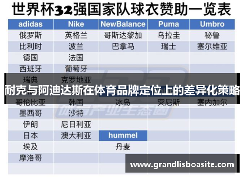耐克与阿迪达斯在体育品牌定位上的差异化策略